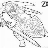 Zelda Coloriage Nintendo sketch template
