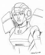 Arcee Transformers Sketch Pages G1 Deviantart Coloring Template sketch template