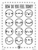 Coloring Pages Printable Feelings Emoji Kids Emojis Sheets Faces Chart Colouring Color Emotion Print Printables Skola Getcolorings Learned Ve If sketch template