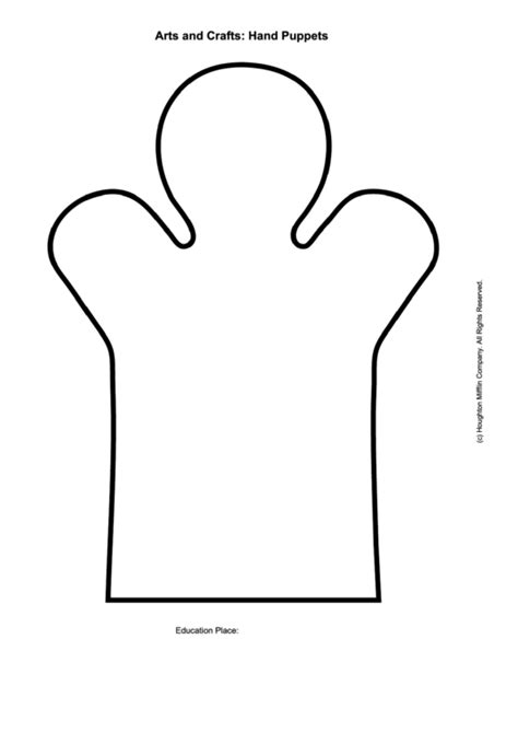 arts  crafts hand puppets template printable