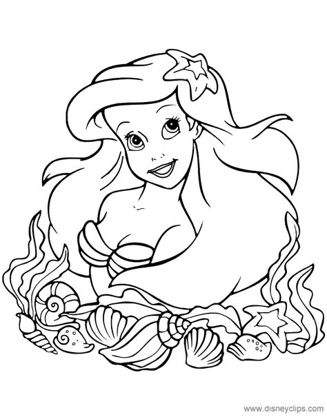 ariel coloring page thelittlemermaid mermaid coloring pages ariel