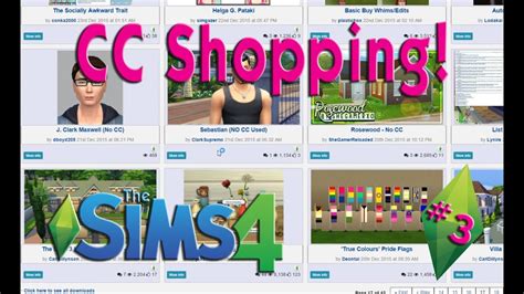 sims   cc shopping mod  sims goodies youtube