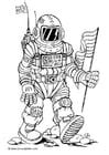 coloring page astronaut helmet  printable coloring pages img