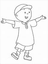 Pages Coloring Caillou Printable sketch template