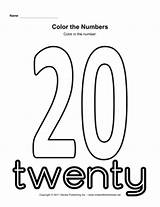 Number Numbers Worksheets Coloring Preschool Color Worksheet Worksheeto Money Esl Via Printable sketch template