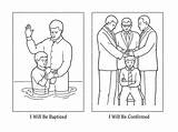 Lds Confirmation Baptism sketch template