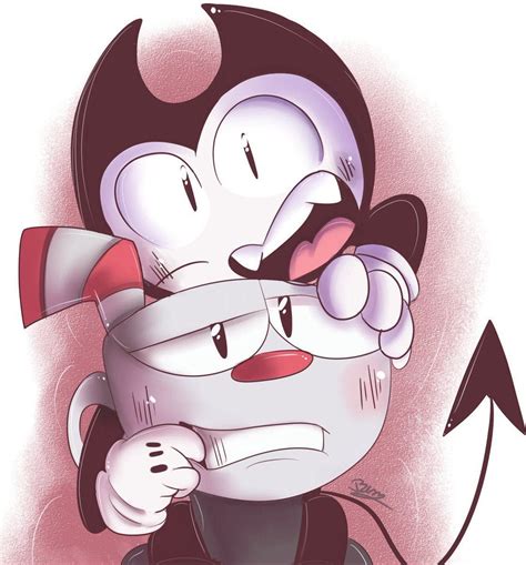 amor inesperado cuphead  bendy final bendy   ink machine cartoon crossovers