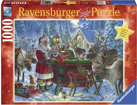 ravensburger santa packing  sleigh  piece puzzle  puzzle