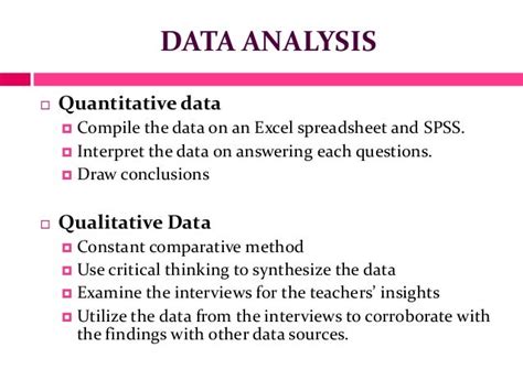 data analysis data analysis plan