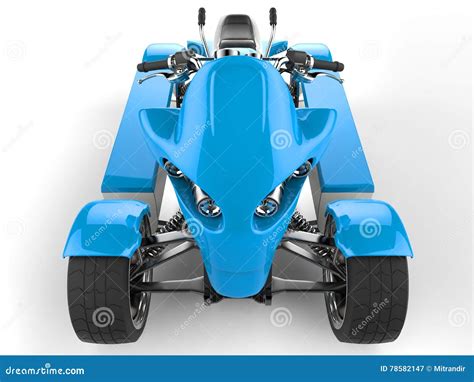 sky blue electric quad bike front view closeup shot stock illustration illustration  allroad