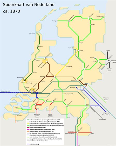 spoorkaart van nederland ca  rthenetherlands