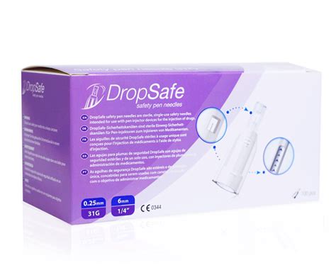 dropsafe safety  needle   mm fits  insulin  medical mart