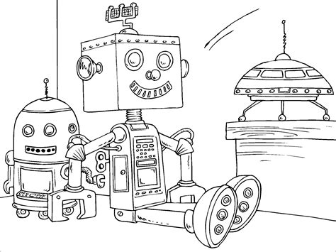 future robots coloring pages  robot craft ideas  kids