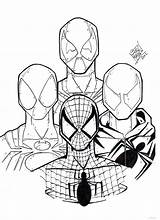 Spiderman Coloring Spider Pages Iron Cartoon Spidermen Deadpool Suit Print Color Baby Printable Drawing Four Cute Venom Colouring Getcolorings Getdrawings sketch template