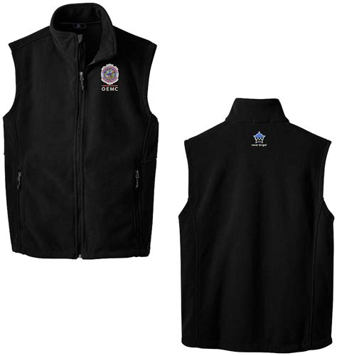 oemc  fleece vest full zip  chicago police memorial foundation