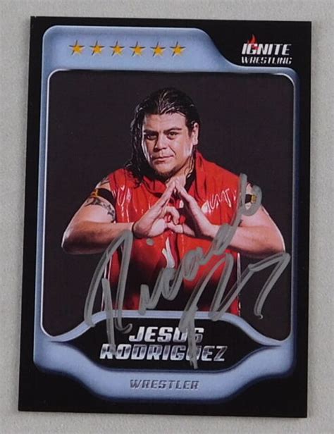 Ricardo Rodriguez Signed Ignite Pro Wrestling Trading Card Wwe Wrestler