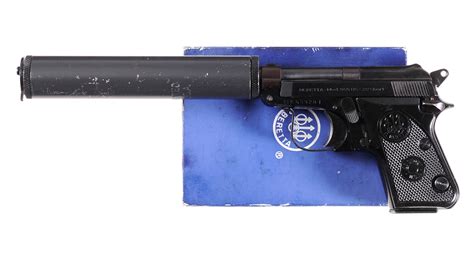 beretta model bs pistol  swd bp  suppressor