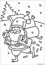 Coloring Pages Cola Coca Gifts Spirit Holy Santa Delivering Claus Presents Happy Color Christmas Getcolorings Getdrawings sketch template