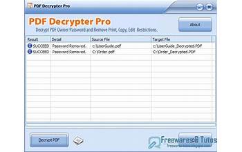 PDF Decrypter Pro screenshot #3