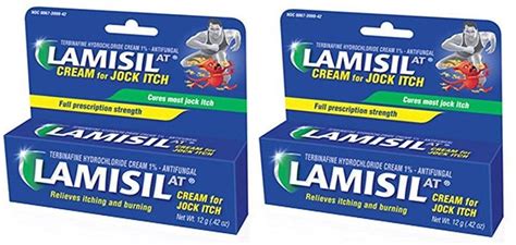 2 Pk Lamisil At Cream For Jock Itch Terbinafine Hydrocholride Cream 1