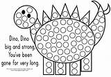 Bingo Coloring Dot Dauber Printables Pages Printable Dinosaur Marker Do Activities Worksheets Paint Preschool Stickers Dino Sheets Motor Fine Dinosaurs sketch template