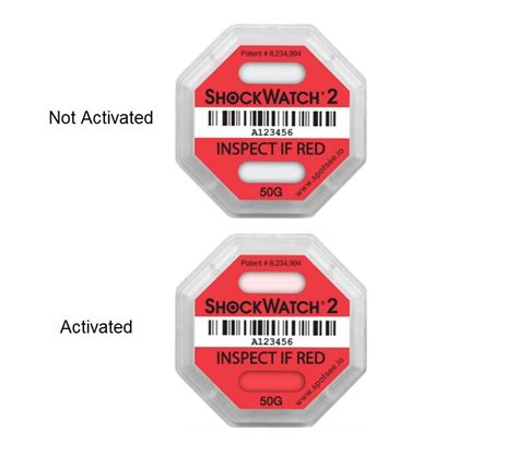 shockwatch  red   pk pack secure