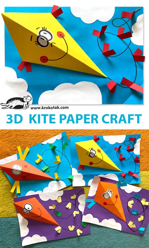 krokotak  kite paper craft