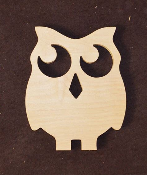 owl wooden owls wood owl supply nursery craft supplies