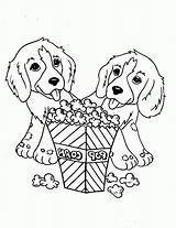 Popcorn Chien Dog Difficile Printable Imagens Puppies Colorluna Mensagens Recados Catégorie Sketchite Husky sketch template