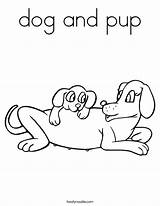 Pup sketch template