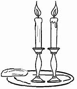 Clipart Shabbat Coloring Candles Pages Clip Candle Drawing Color Cliparts Shabat Wikimedia Commons Clipartbest Drawings Printable Torah Board Havdalah Jewish sketch template