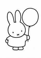 Miffy Coloring Pages Nijntje Coloringpages1001 ミッフィー Rabbit Colour Bunny Printable Cute Kleurplaat Baby Little sketch template
