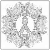 Cancer Coloring Pages Awareness Breast Homestead Society Printable Ribbon Month sketch template