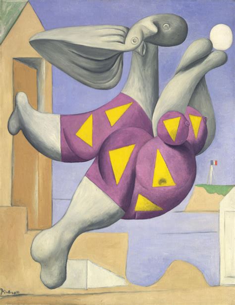 Картина Пабло Пикассо Купальщица с мячом на пляже 1932