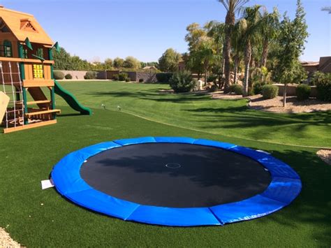 features    ground trampoline