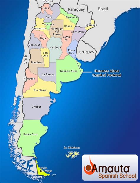 argentina maps amauta spanish school