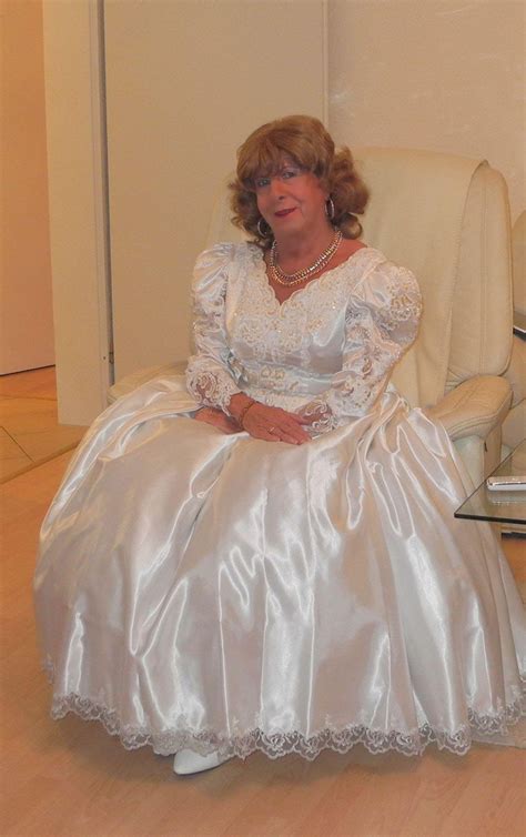 crossdresser brides — mature classy crossdresser bride sandra in her