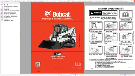 bobcat compact track loader  operating maintenance manuals
