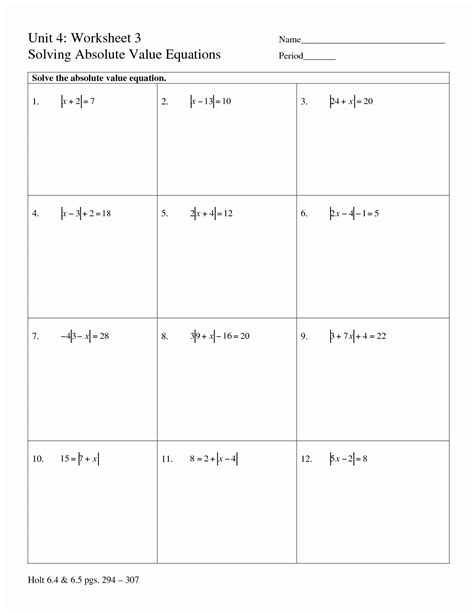 absolute  inequalities worksheet answers  worksheet solving