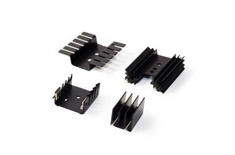 aluminum heat sinks compatible           transistor packages