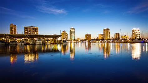 st petersburg florida skyline  marina cityscape houston taylor