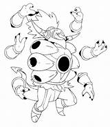 Coloring Pages Volcanion Template Pokemon sketch template