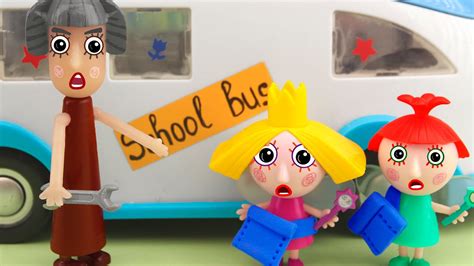 school bus ben and holly s little kingdom youtube