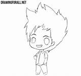 Chibi Boy Drawing Draw Step Nose Sketch Beautiful Face Guide Joke Attention Pay Guys Features Special Detail Don Drawingforall sketch template