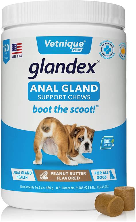 Vetnique Labs Glandex Anal Gland Support With Pumpkin Probiotics