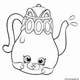 Season Coloring Shopkins Pot Tea Petkins Pages Printable sketch template