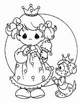 Precious Moments Princess Coloring Baby Pages 為孩子的色頁 sketch template