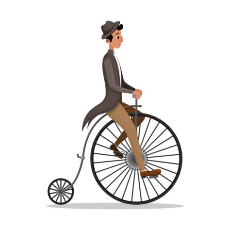 Best Old Time Bike Illustrations Royalty Free Vector Graphics And Clip