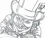 Mad Coloring Pages Hatter Getcolorings Getdrawings sketch template