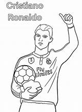 Ronaldo Cristiano Colorironline Onlinecoloringpages sketch template